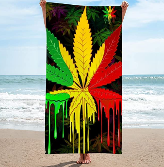 Rasta Beach Towel