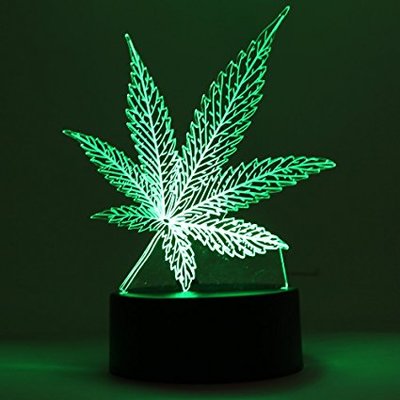 weed leaf light